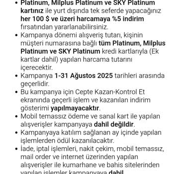 VakıfBank Yurt Dışı Kampanyasında Kazanılan Worldpuanım Yüklenmedi