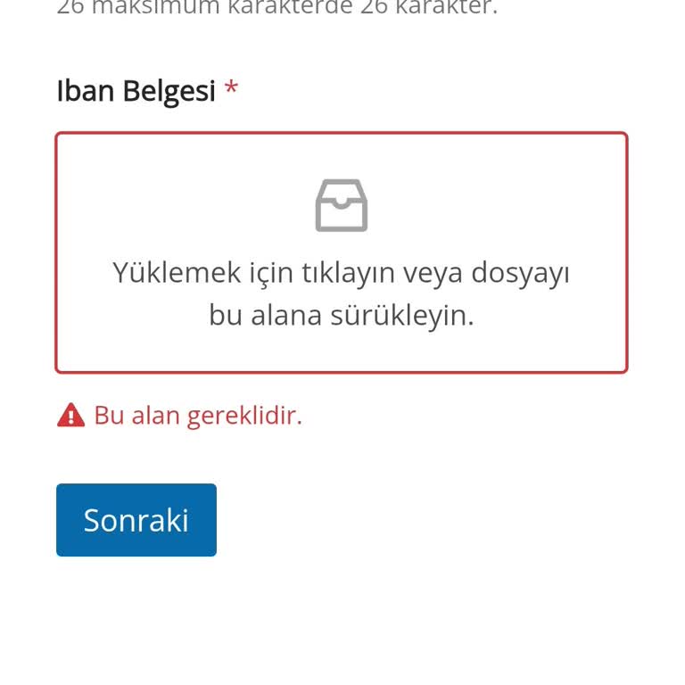 Acil IBAN Belgesi Talebime Hızlı Çözüm Bekliyorum