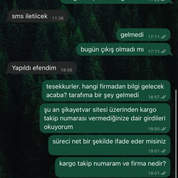 Sipariş Bilgisi Ve İade Talebim Cevapsız Kaldı