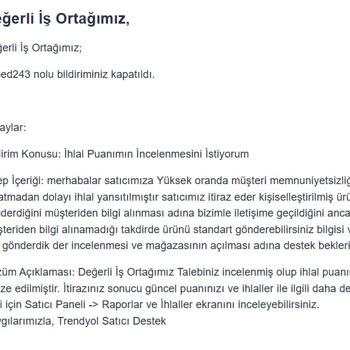Haksız İhlal Puanı Nedeniyle Mağaza Kapatılması Ve Mağduriyet