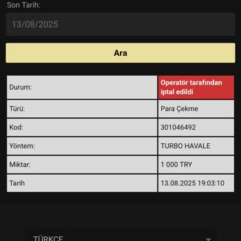 Cratos Royal Bet Çekim Talebim IP Adresi Bahanesiyle Reddedildi