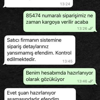 Siparişim Günlerdir Gönderilmedi Para İadesi Yapılmıyor
