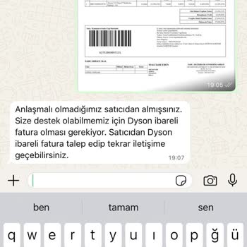 Aldığım Dyson Süpürgenin Garantisiz Ve Yurt Dışı Cihaz Çıkması Mağduriyetim