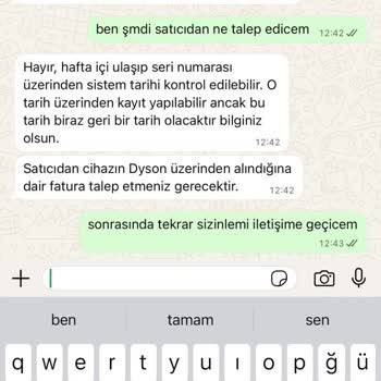 Aldığım Dyson Süpürgenin Garantisiz Ve Yurt Dışı Cihaz Çıkması Mağduriyetim