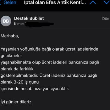 Konser İptal Edildi, 20 Gündür Bilet İadem Yapılmıyor!