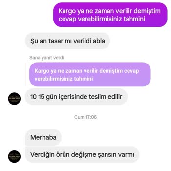 Sipariş İptalinde 300 TL Kapora İadesi Yapılmıyor Firma Mesajlara Cevap Vermiyor