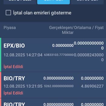 Bitexen’de İşlem İptali Ve Bakiye Sıfırlanması Nedeniyle Maddi Kayıp Yaşadım