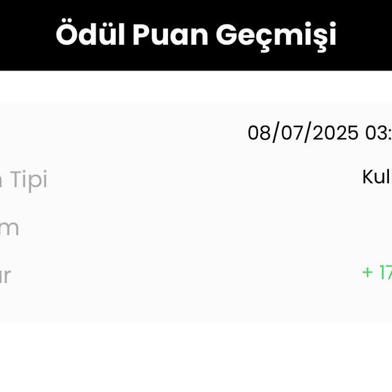 Biriken Puanlar Sistemsel Sorunlarla Silindi, Mağduriyetim Giderilmiyor