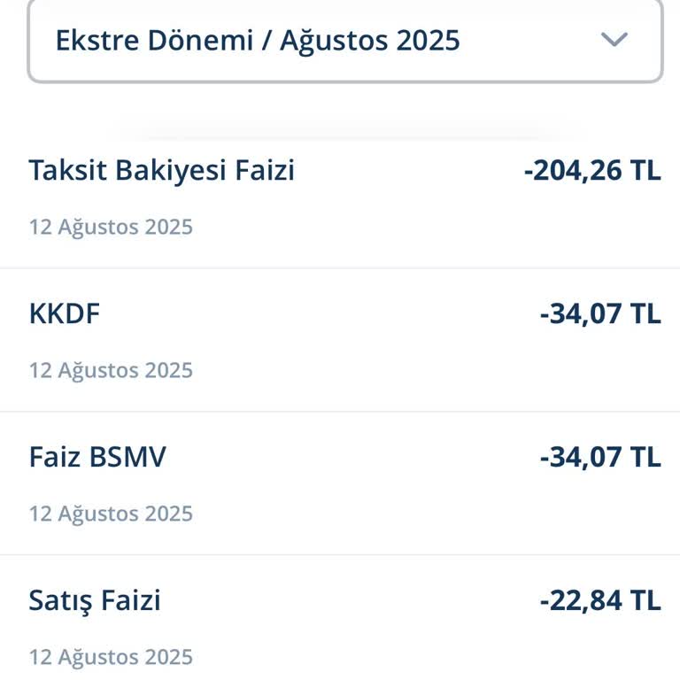 Kredi Kartımdan Habersiz Yapılan Faiz Ve Kesintiler