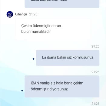 Yanlış IBAN’a Para Transferi Nedeniyle Mağduriyetim Giderilmiyor