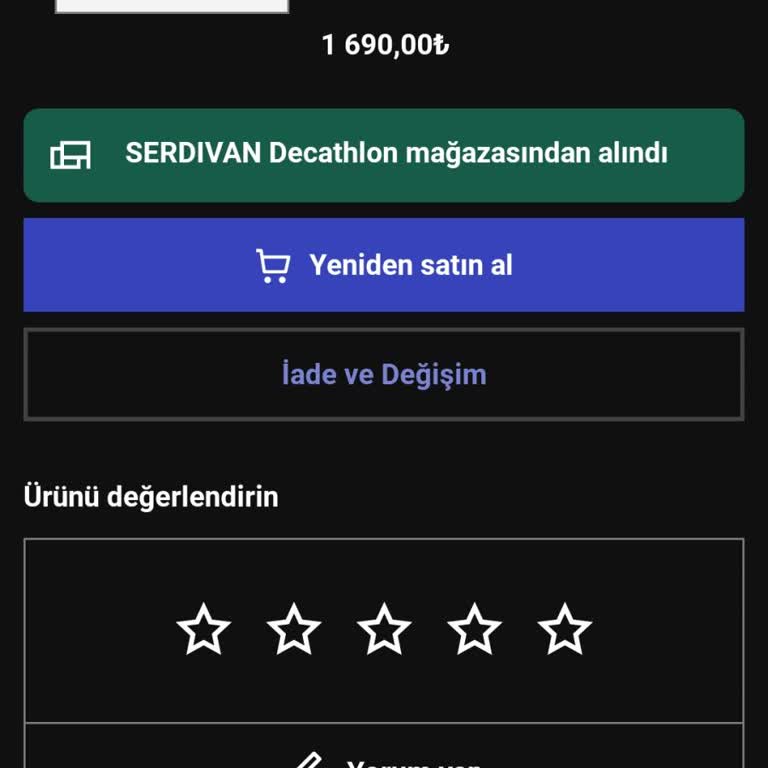 Decathlon’dan Aldığım Ürünün İadesi Yapılmadı, Param Hala Geri Dönmedi
