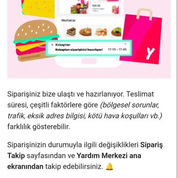 Yemeksepeti 1 Saat Geciken Sipariş Ve Müşteri Hizmetlerine Ulaşılamıyor!