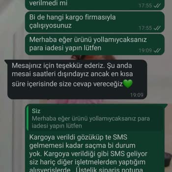 Siparişim Gönderilmedi Ücret İadesi Yapılmadı Mağdur Edildim