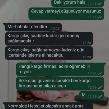 Siparişim Gönderilmedi Ücret İadesi Yapılmadı Mağdur Edildim