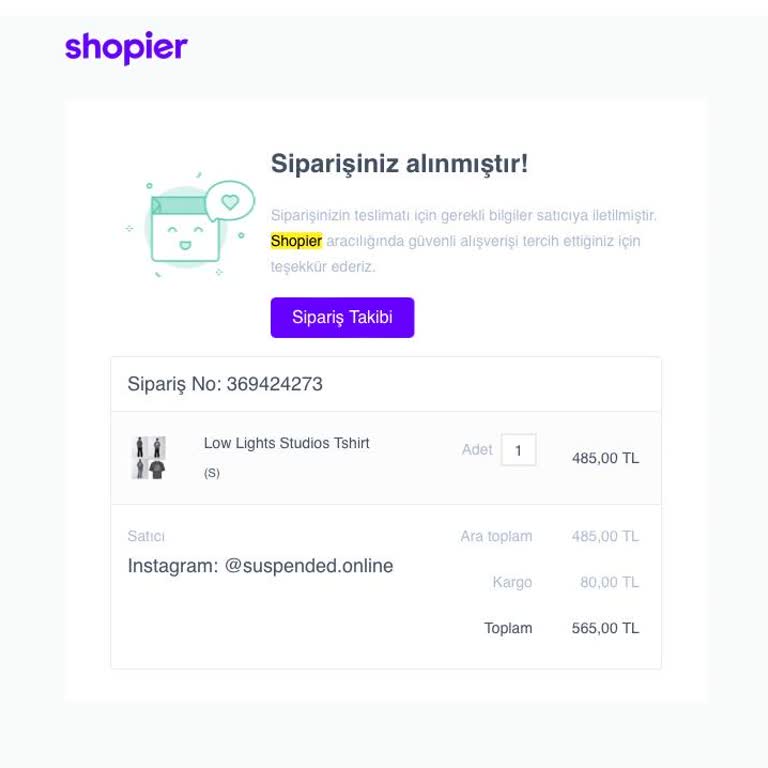 Shopier Üzerinden Oluşturulan Siparişin İadesi Yapılmadı Ve Destek Alınamıyor
