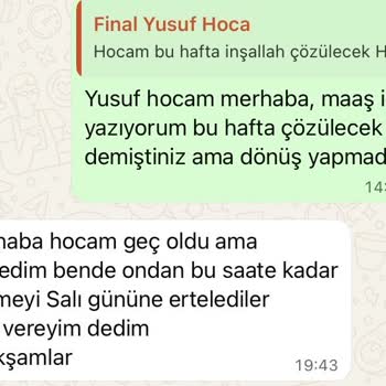 Halkalı Final Okulları'nda Öğretmen Maaşlarının Uzun Süredir Ödenmemesi