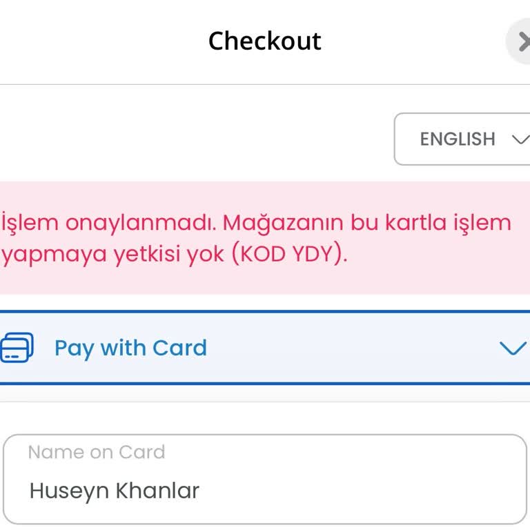 Uluslararası Kartlarla Ödeme Yapılamıyor, Müşteri Hizmetleri Yanıt Vermiyor
