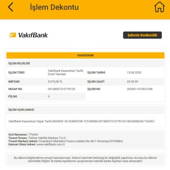 Bilgilendirme Yapılmadan Kredi Ücret Kesintisi