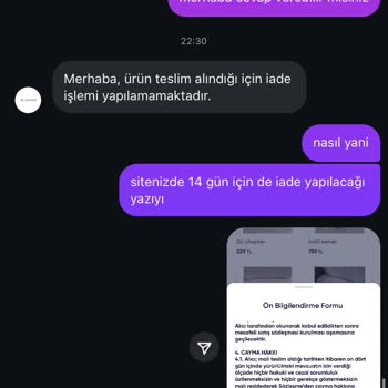 Yanlış Ürün Ve İade Reddi Sonrası Satıcıdan Engelleme