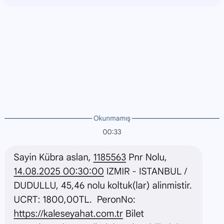 Yanlış Tarihli Bilet Satışı Sonrası Mağduriyet Ve Ücret İadesi Talebi