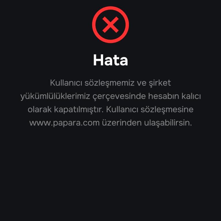 Papara Hesabım Gerekçesiz Askıya Alındı, Bakiyemin İadesini Talep Ediyorum