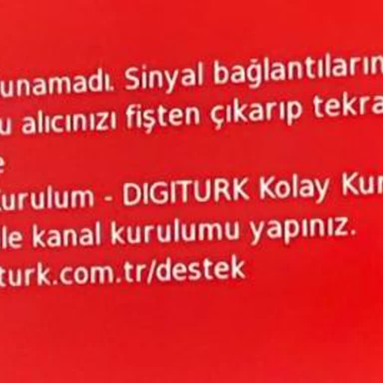 Digiturk Sinyal Yok Hatası Ve Ücretli Teknik Servis Mağduriyeti