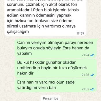 Paramı Geri Alamıyorum Mağduriyetim Acilen Giderilsin