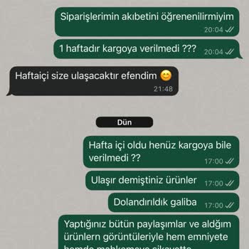 Siparişim Gönderilmedi, Müşteri Hizmetleri Yetersiz Kaldı