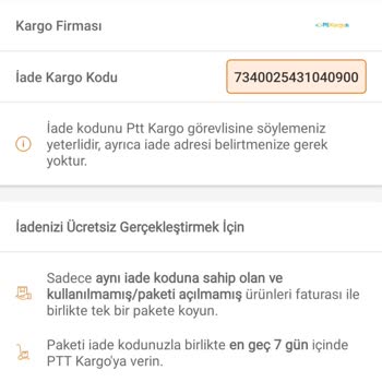 İade İşlemi İçin Evden Teslimat Seçeneği Sunulmuyor Mağdur Oldum