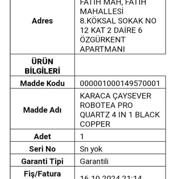 Karaca Servisinden Eksik Ürün Ve İlgisiz Hizmet