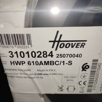 Hızlı Teslimat, Geciken Servis: Hoover Çamaşır Makinesi Kurulumu Yapılmadı