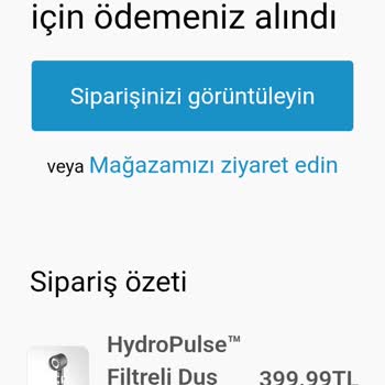 Hydropulsetr Siparişim Gönderilmedi İletişim Kuramıyorum Paramı Geri İstiyorum