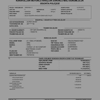 Poliçe İptali Sonrası Ödeme Yapılmadı