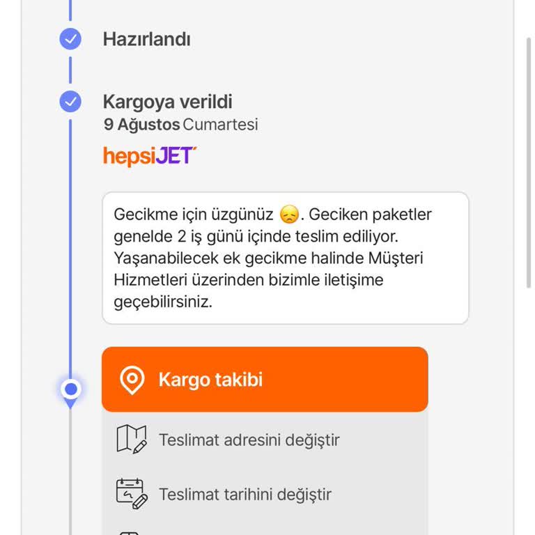 Teslimat Gecikmesi Ve Çözüm Sunulmayan Sipariş