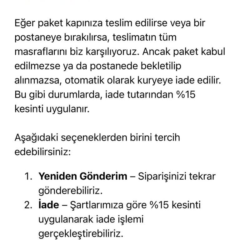Siparişim Teslim Edilmedi, Eksik Bilgilendirme Ve Haksız Para Kesintisi Yaşadım