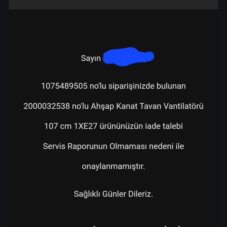 Koçtaş Online Mağazasından Alınan Vantilatörün Yetersiz Performansı Ve İade Sürecinde Yaşanan Sorunlar
