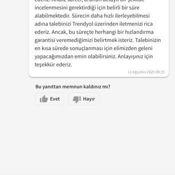 Kısa Sürede Deforme Olan Ayakkabı İçin İade Talebime Çözüm Sunulmuyor