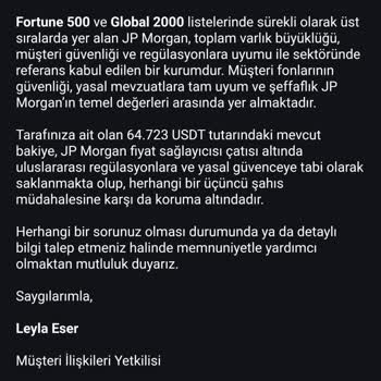 Bilinmeyen Kişiden Şüpheli Para Transferi Hakkında Güvenlik Endişesi