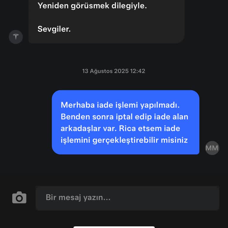Tesla İade Sürecinde Gecikme Ve Müşteri Hizmetlerine Ulaşılamıyor