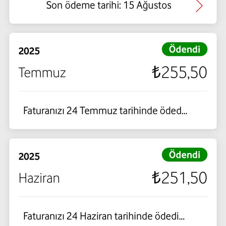 Vodafone Taahhütlü Tarifede Anlaşılan Fiyatın Üstünde Fatura Yansıtıldı!