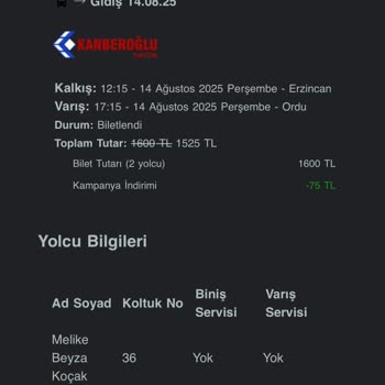 Yanlış Seyahat Süresi Bilgisiyle Mağduriyet Ve Bilet İadesi Talebi