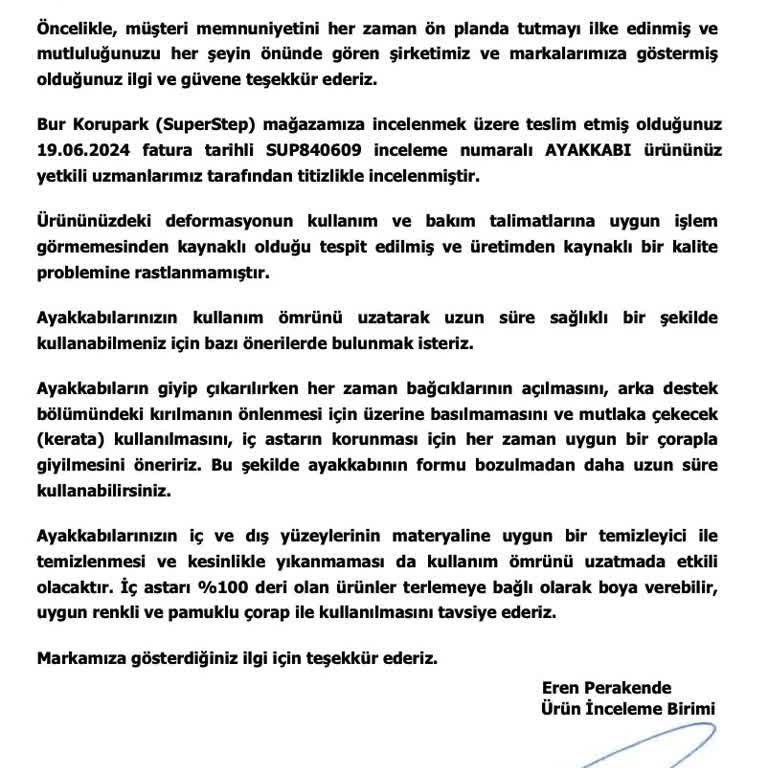 Kısa Sürede Filelerinde Açılma Olan Sneaker İçin Değişim Talebi