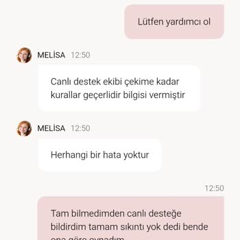 Kazandığım Bakiyenin Silinmesi Ve Çekim Talebimin İptal Edilmesi Mağduriyetim