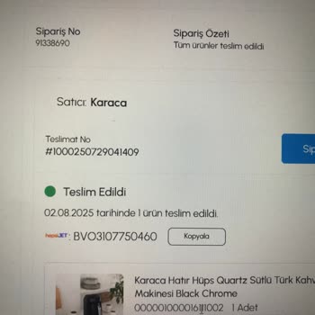 Teslim Edilmeyen Kahve Makinesi Ve İletişim Sorunu