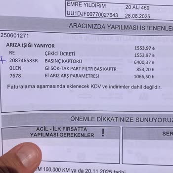 Dacia Jogger'da Tekrarlayan Volan Ve Baskı Balata Arızası Mağduriyeti