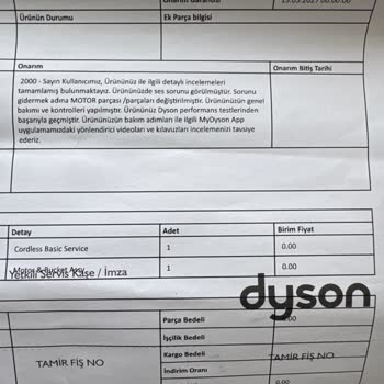 Dyson Hava Temizleyici Sürekli Arızalanıyor Değişim Ve Para İadesi Talebim Reddedildi