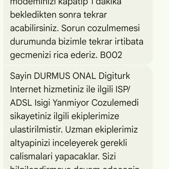 Bağlantı Sorunu Ve Kullanılmayan Hizmet İçin Fatura Mağduriyeti
