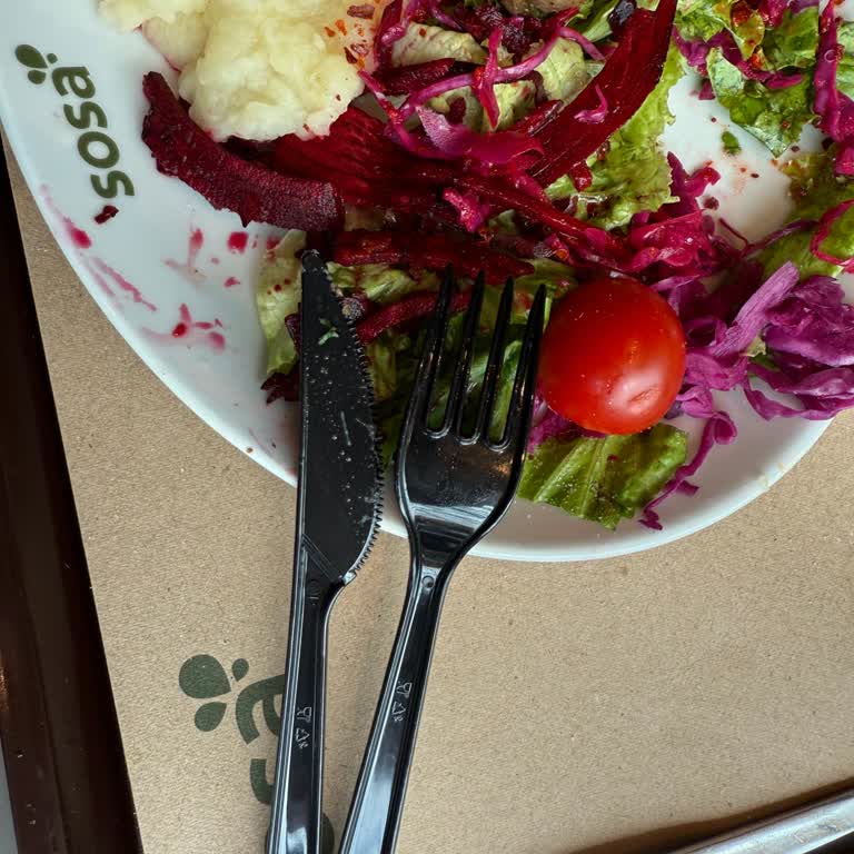 Sosa Restoranında Sürekli Plastik Çatal Bıçak Sorunu Çözülmüyor
