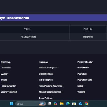 Epinhesap Bakiyem Günlerdir Beklemede Ödeme Yapılmıyor