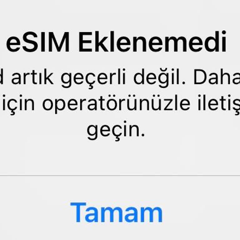 Esım Aktivasyon Sorunu Nedeniyle Mağduriyet Yaşadım